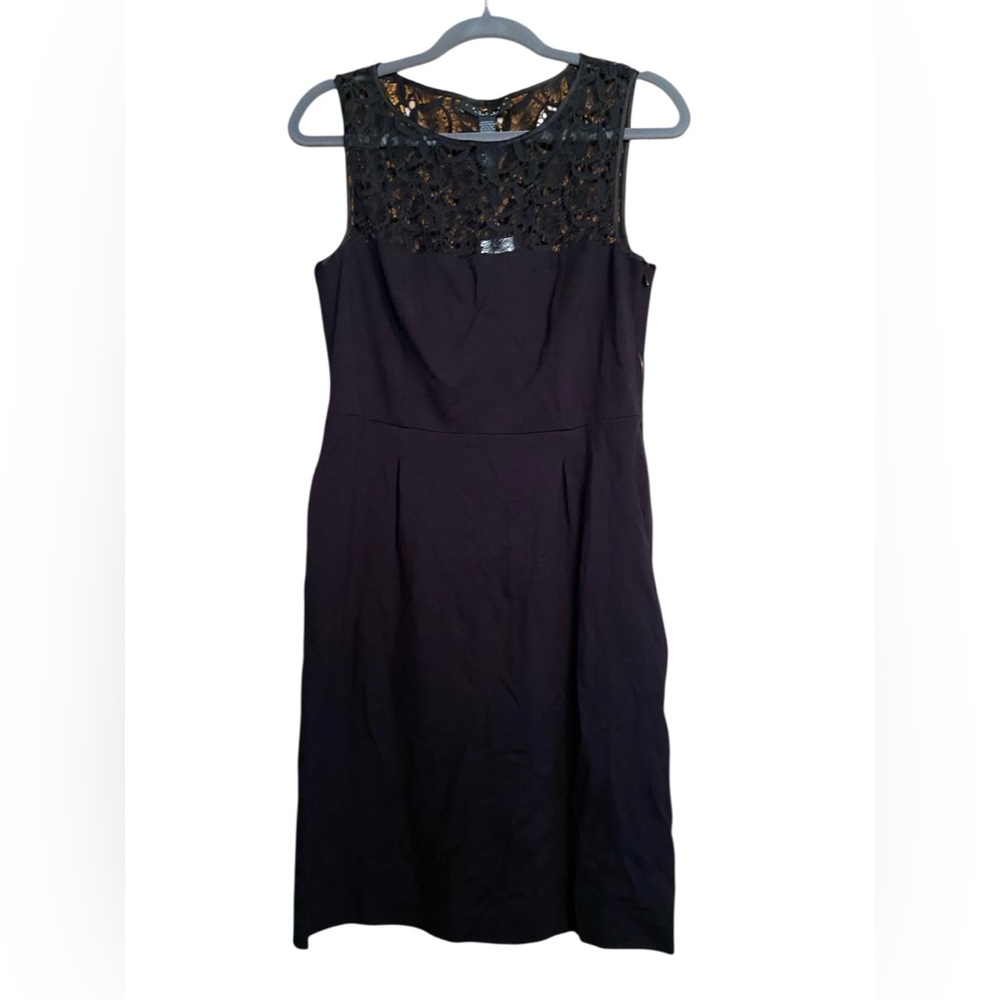 NWT LAUNDRY BY SHELLI SEGAL LACE TOP SILK BLEND COCKTAIL DRESS SIZE 10